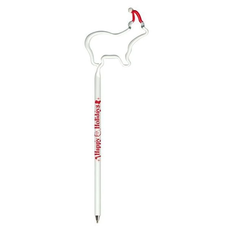 Polar Bear with Santa Hat Multi-Color Inkbend Standard, Bent Pen 1