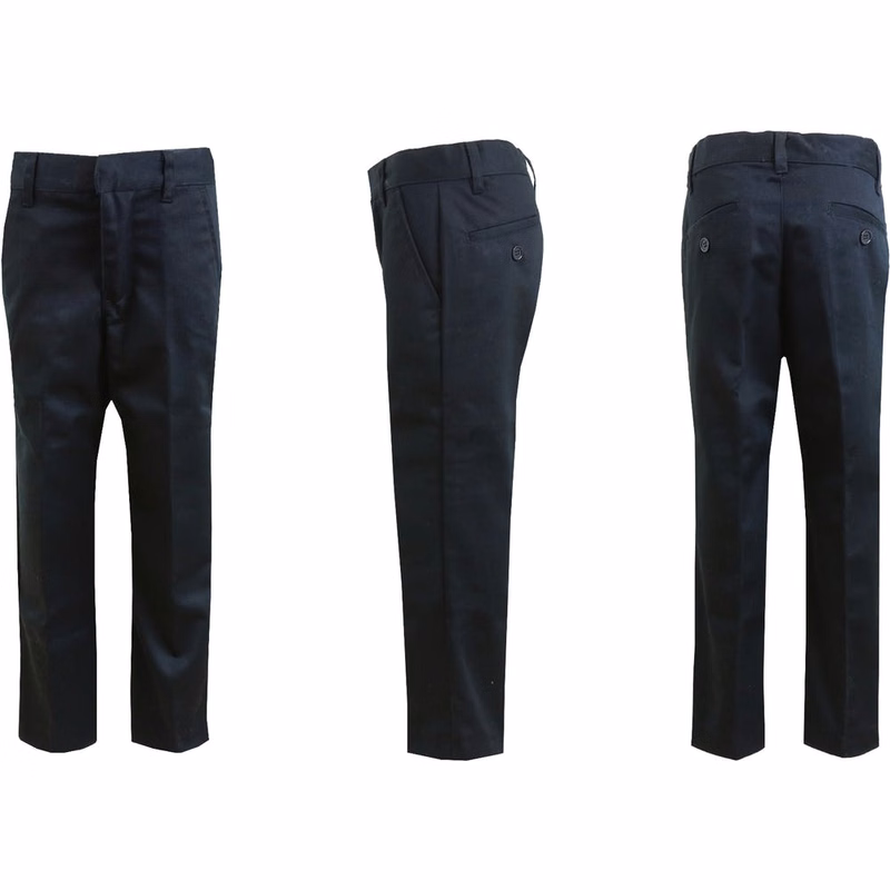 Boys' Uniform Pants - Size 10 Black Flat Front