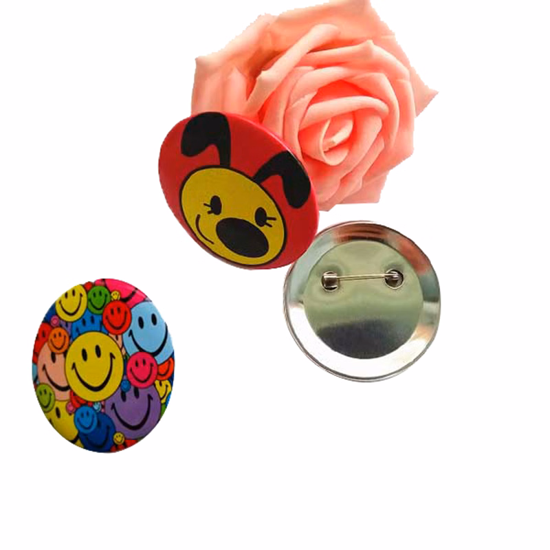 2" Mini Round Safety Pin Badge