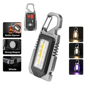 Portable COB LED Light Tool With Integrated Screwdriver Safety Hammer 1