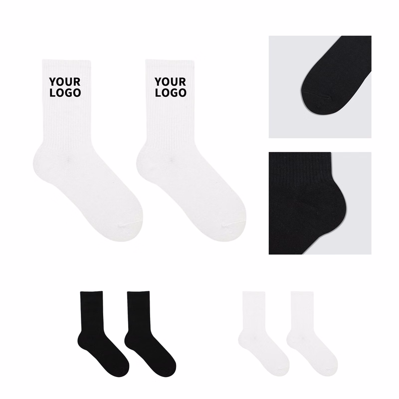 Cotton Knitted Crew Sock For Daily Wear