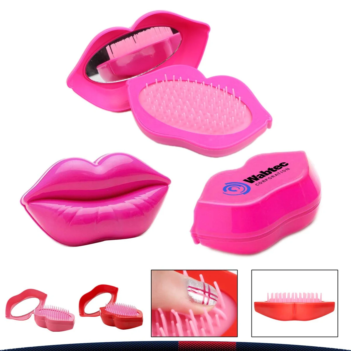 2 in 1 Lip Shaped Massage Comb 1