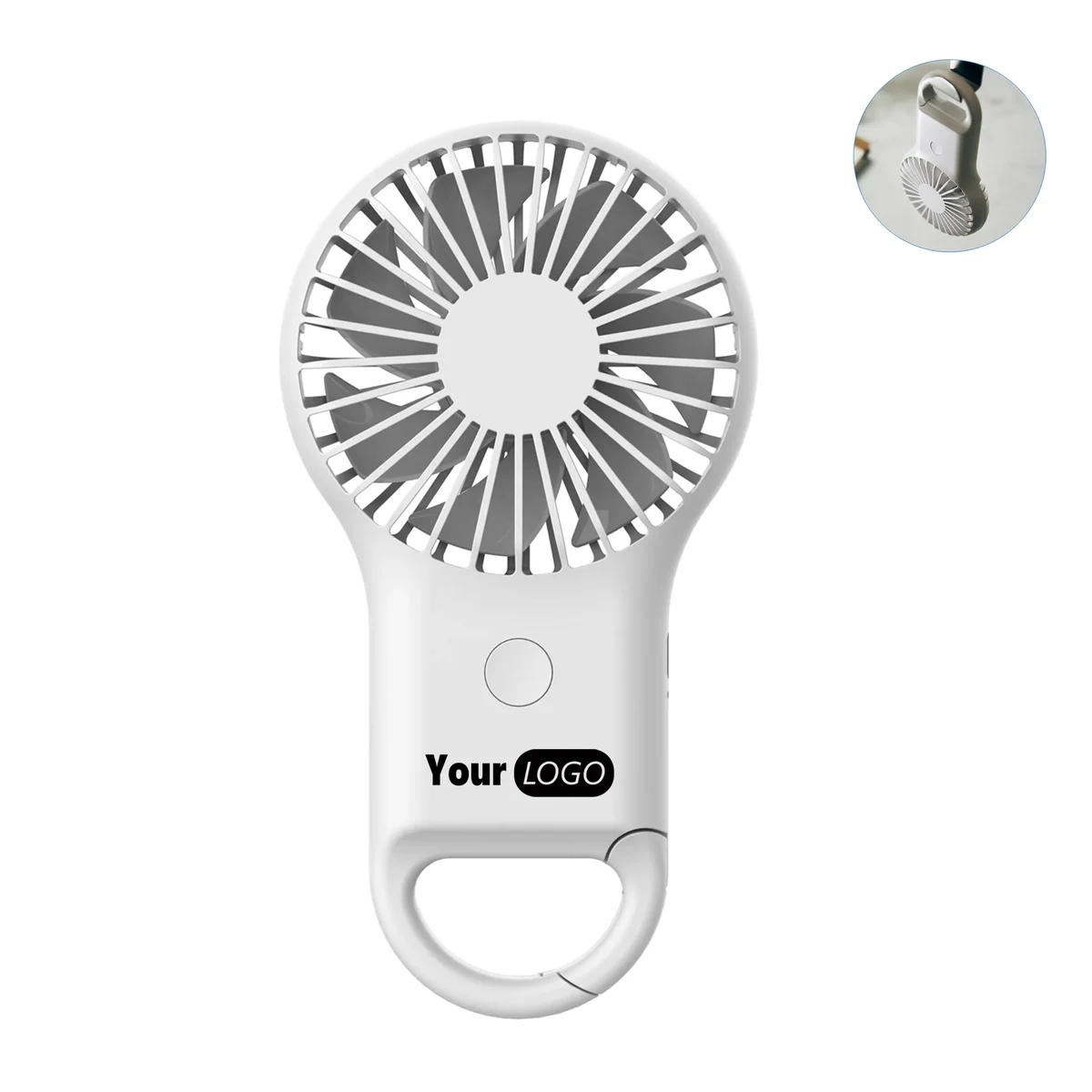 Portable Carabiner Buckle Small Fan MOQ 100 PCS 1