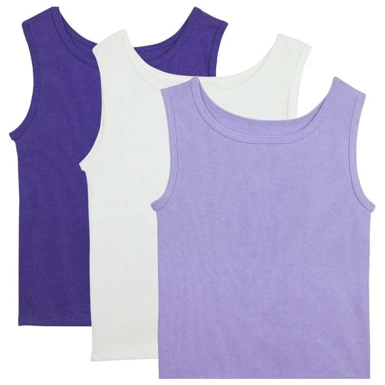 Girls Cotton Tanks - Size Small 3pk 1