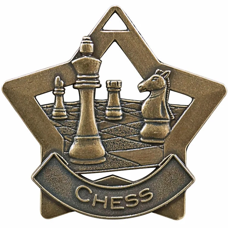 Chess Star Medal, 2 1/4" Star 1