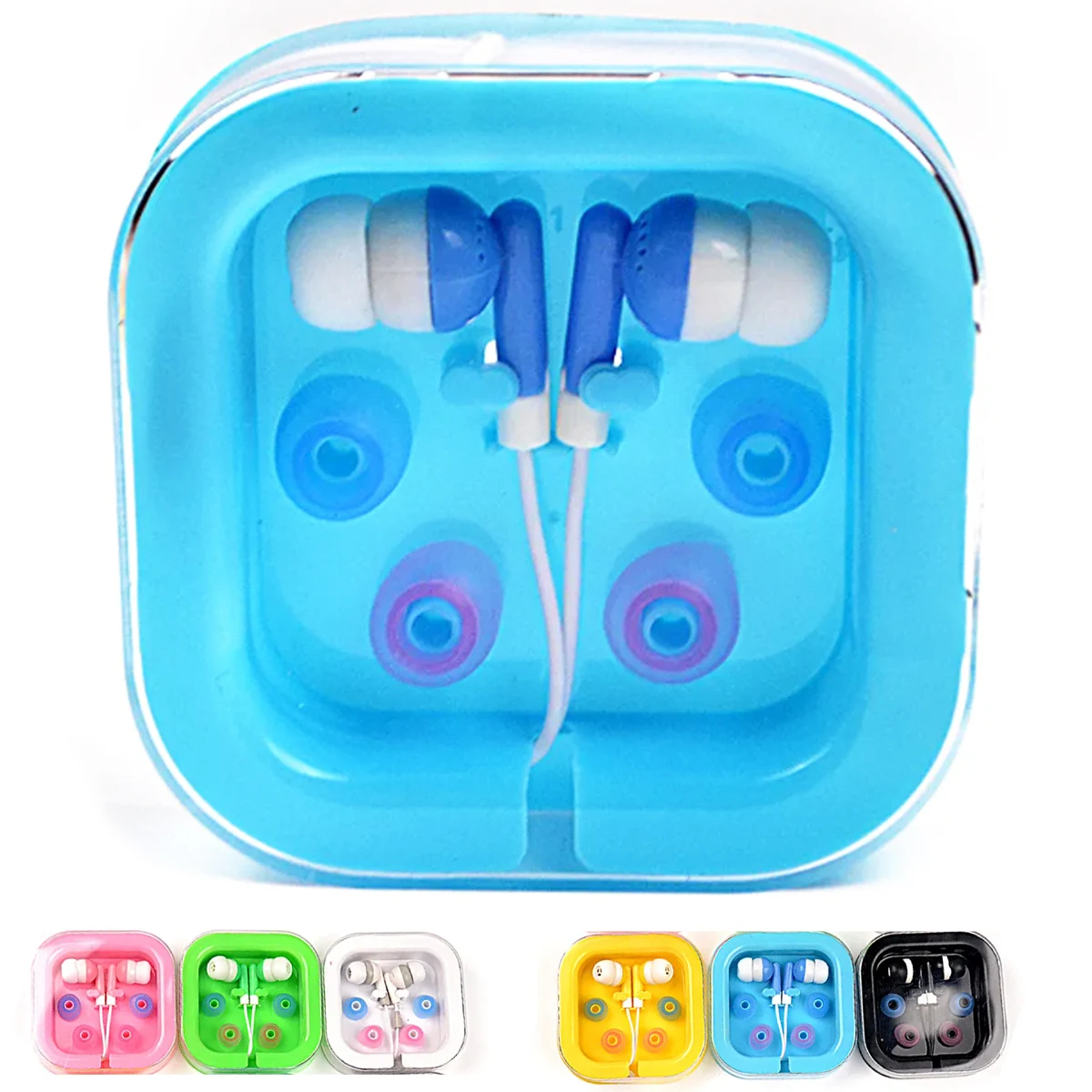 Colorful Wired Earbuds with Portable Storage Case 1