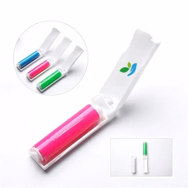 Custom Mini Folding Lint Roller with Handle — Portable Fabric Care Essential
