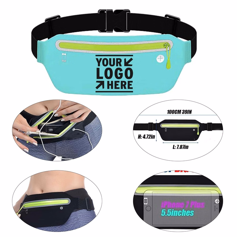 Ultra Light Bounce Free Waist Pouch Fitness Workout Belt Sport Waist Pouch