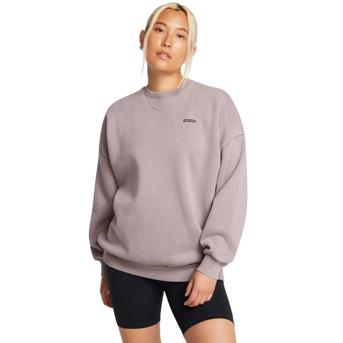 UA Icon Heavyweight Fleece Women's Oversized Crew 1