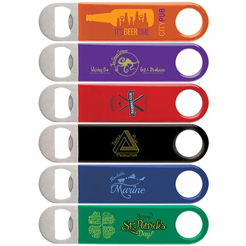 Color Wrapped Classic Paddle Bottle Opener 1