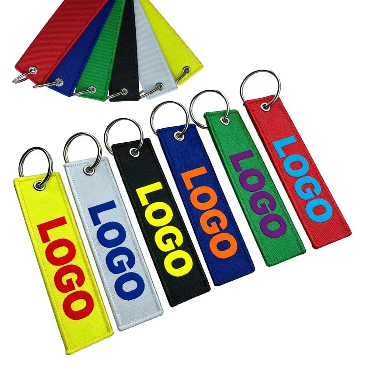 Polyester Key Chain Fabric Strip MOQ50 1