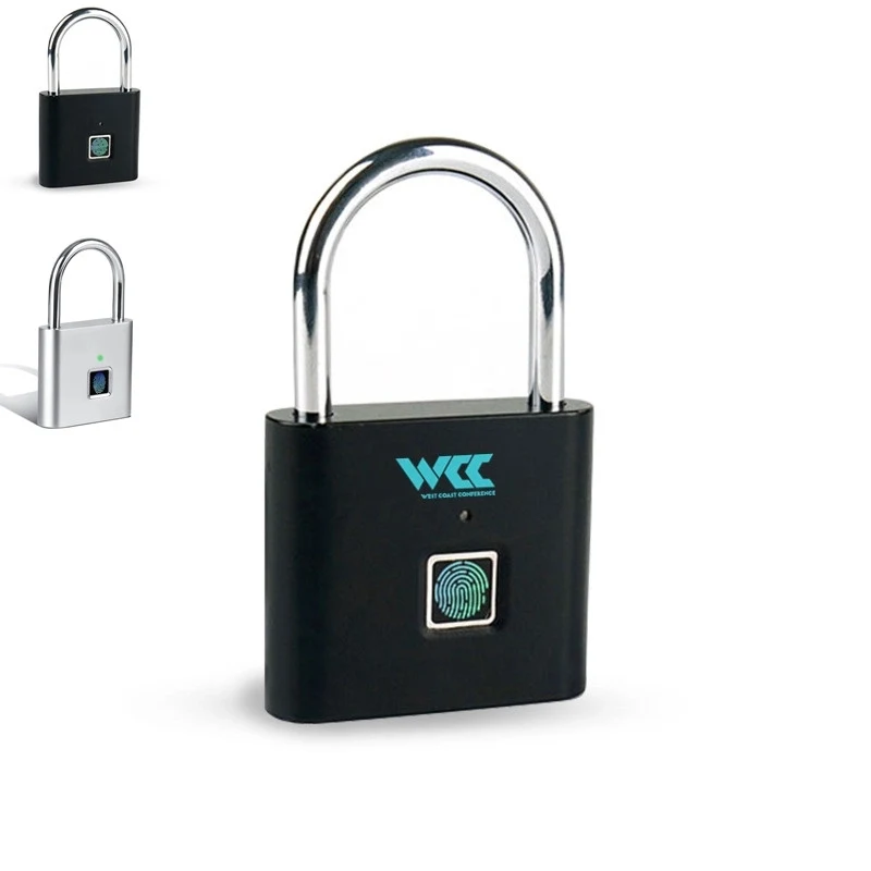 USB Charging Waterproof Fingerprint Pad Lock 1