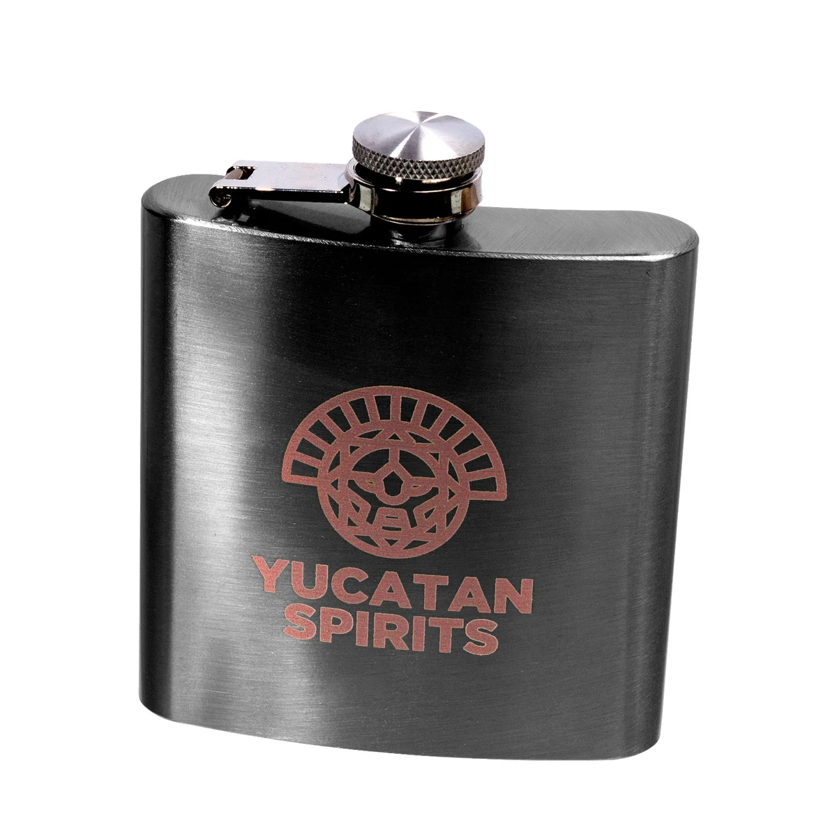 6 oz. Lazio Stainless Steel Hip Flask (2 Color Imprint) 1