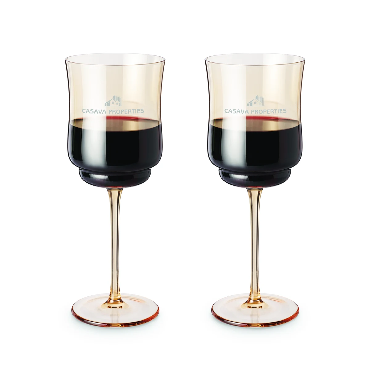 Twine Living® Tulip Stemmed Wine Glass, set of 2 1