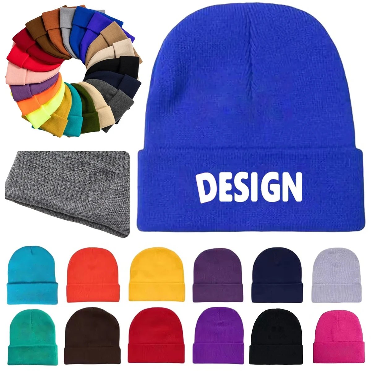Knitted Beanie Skull Hats Cap 1