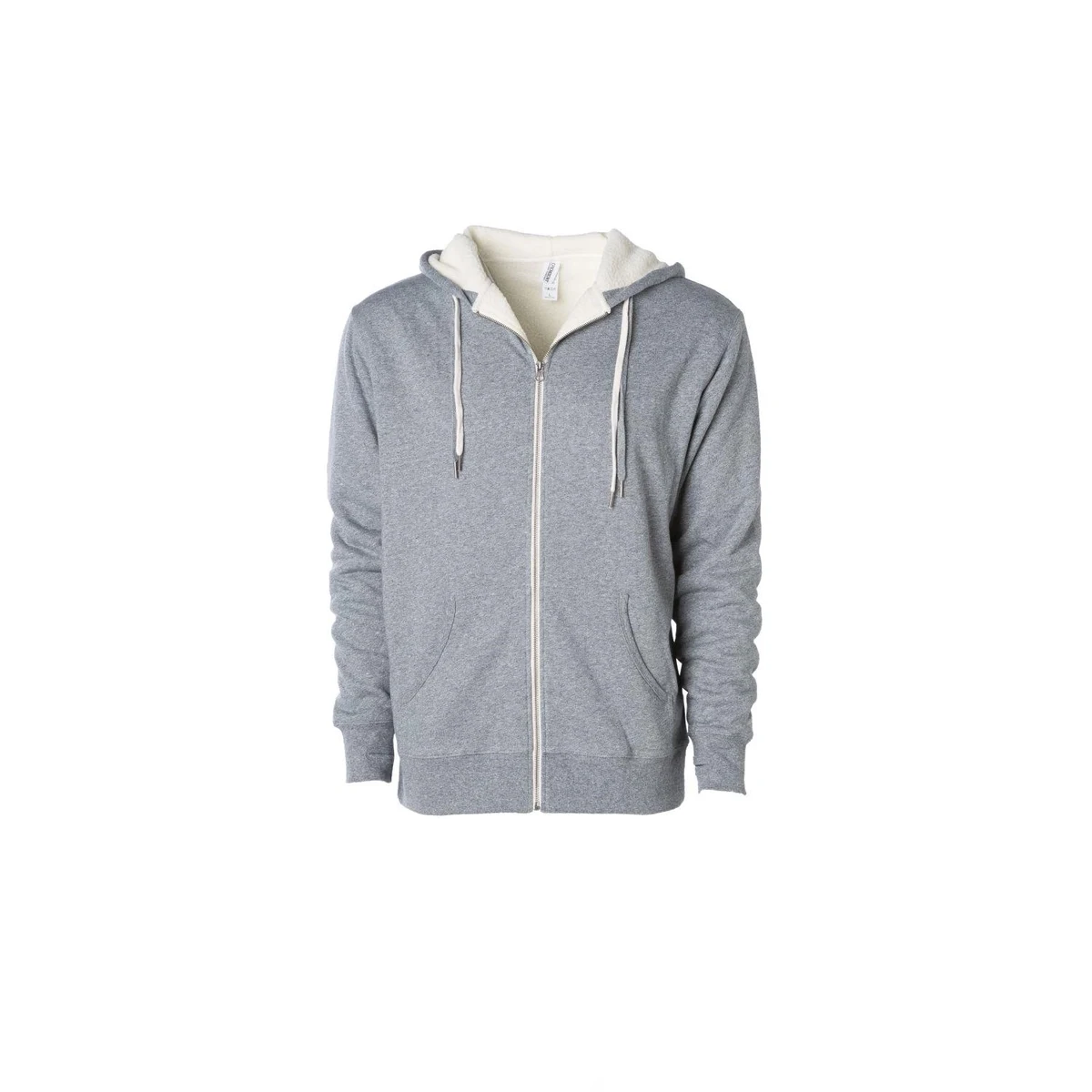 Unisex Heavyweight Sherpa Lined Heather Zip Hood 1