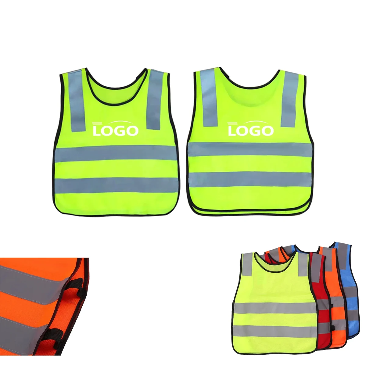 MOQ 20pcs Kids Reflective Safety Vest 1