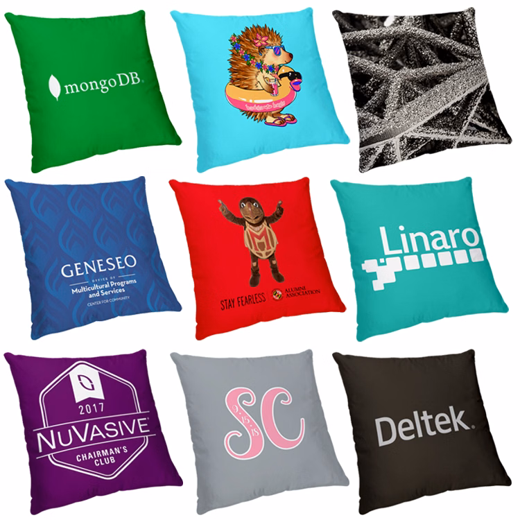 12" x 12" Sublimated Polyester Small Throw Pillow