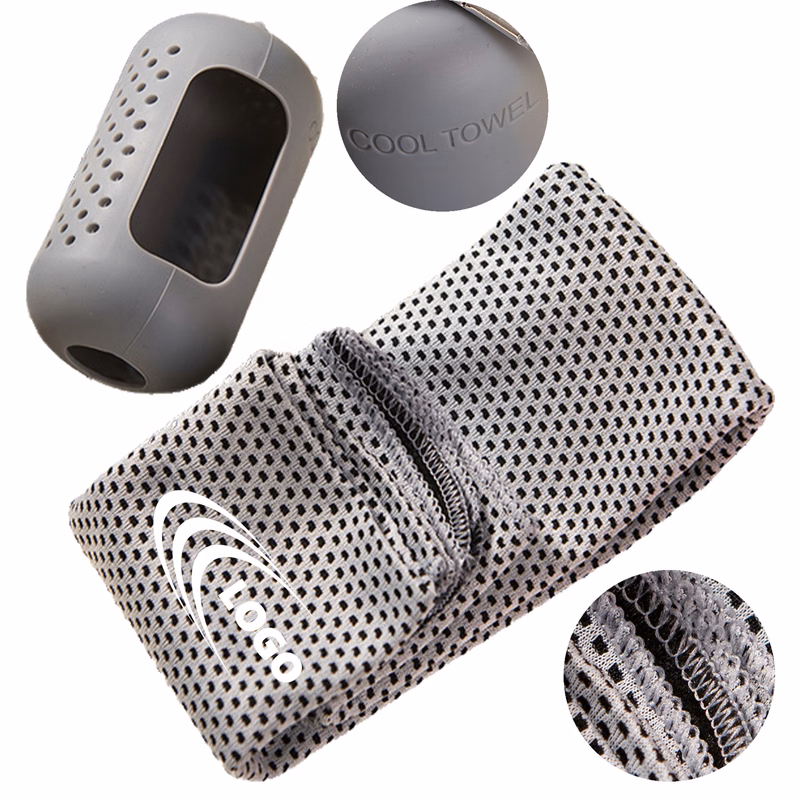 Quick-Dry Cooling Towel with Silicone Case and Carabiner