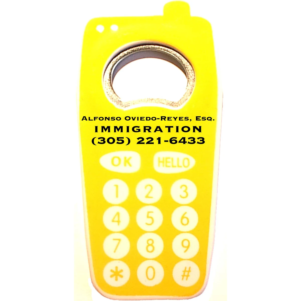 Jumbo size cell phone shape magnetic bottle opener 1