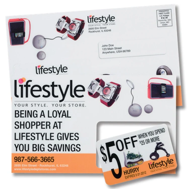 Mail Card with Coupon/ Membership Card 1