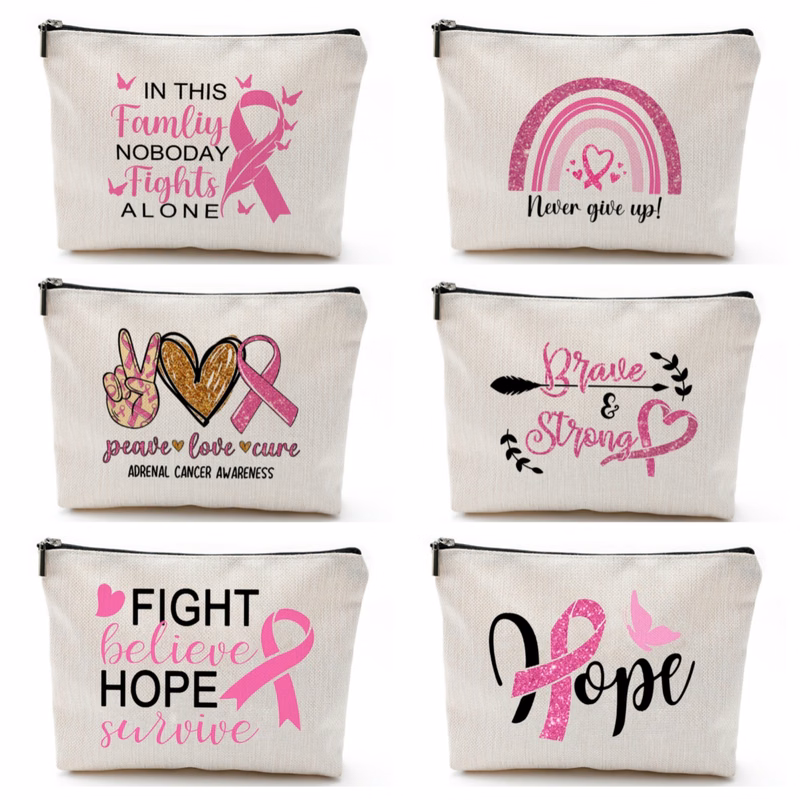 Breast Cancer Awareness Cosmetic Bag