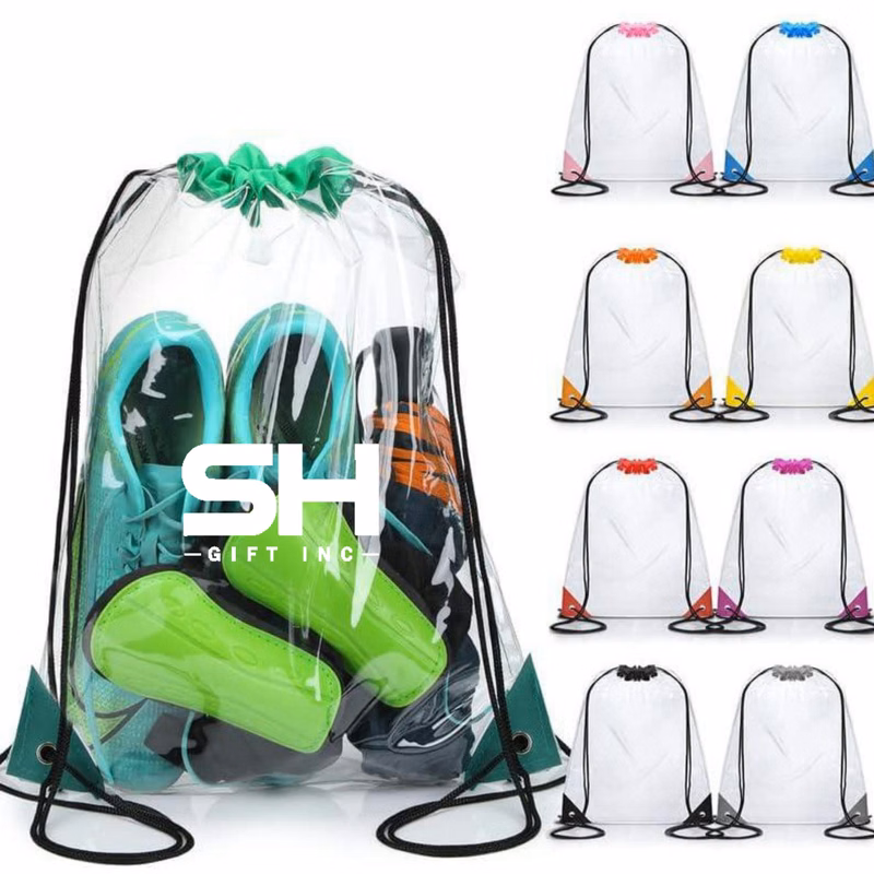 Clear Drawstring Backpacks Bags For Gym Sport Event