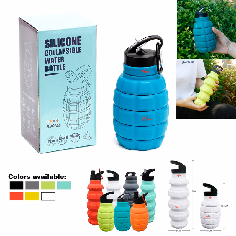 Grenade Foldable Water Bottle - 20 oz