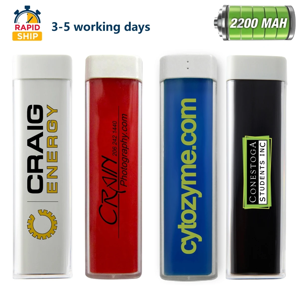 U.S Stock 2200mAh Popular Acrylic Power Bank 1