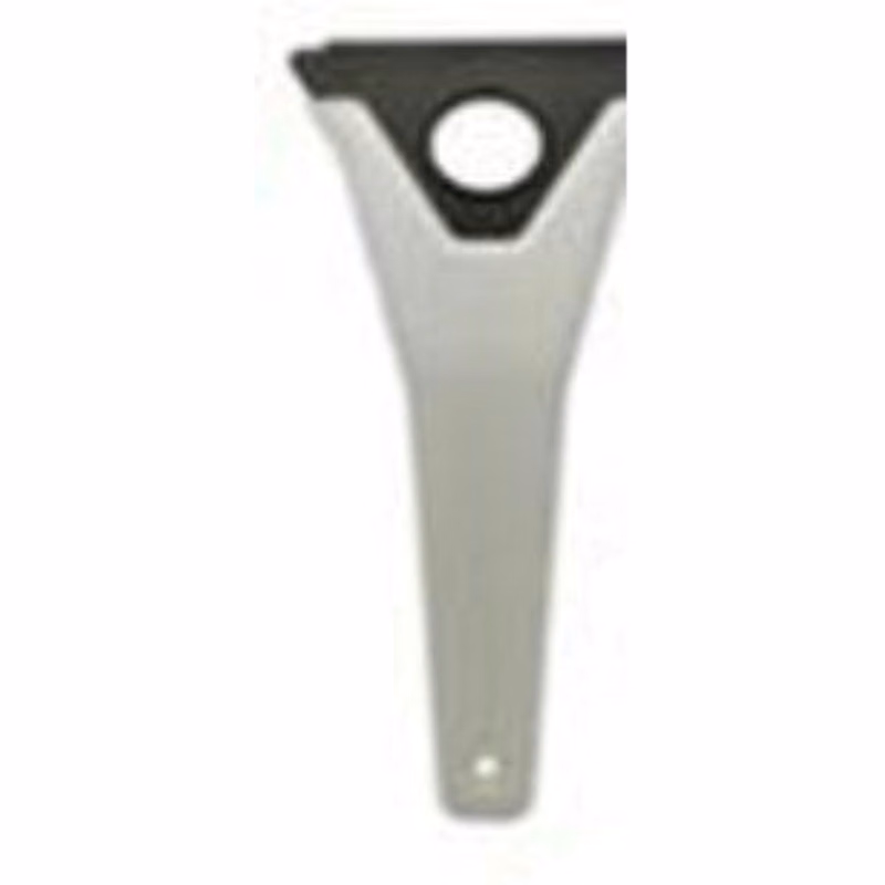 White Ice Scraper with three sided triangle insert.