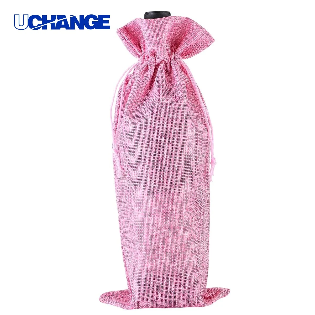 Jute Wine Bag Durable for Bottles and Event Favors 1