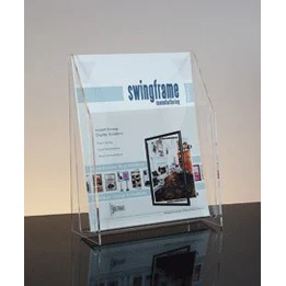 Clear Countertop Brochure Holder - 1-tier, 1-pocket - 8.5"w 1