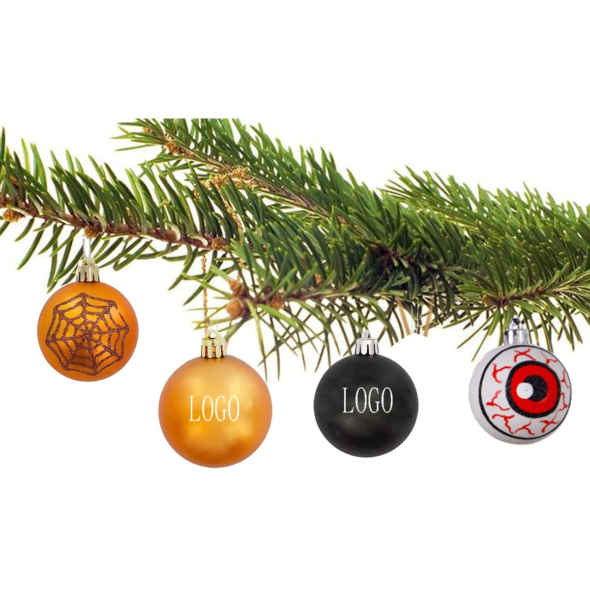 Holiday Bulbs Festive Wedding Hanging Ornaments Christmas Tree Decoration--8 cm 1