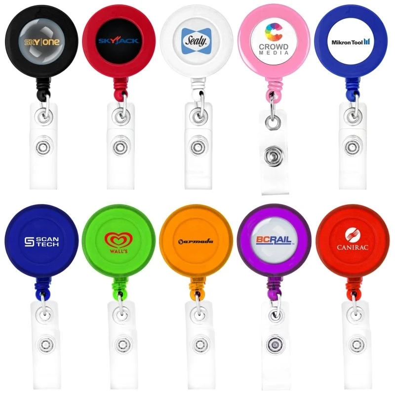 Round-Shaped Retractable Badge Holder 1