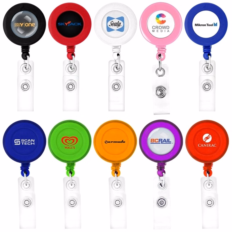 Round-Shaped Retractable Badge Holder