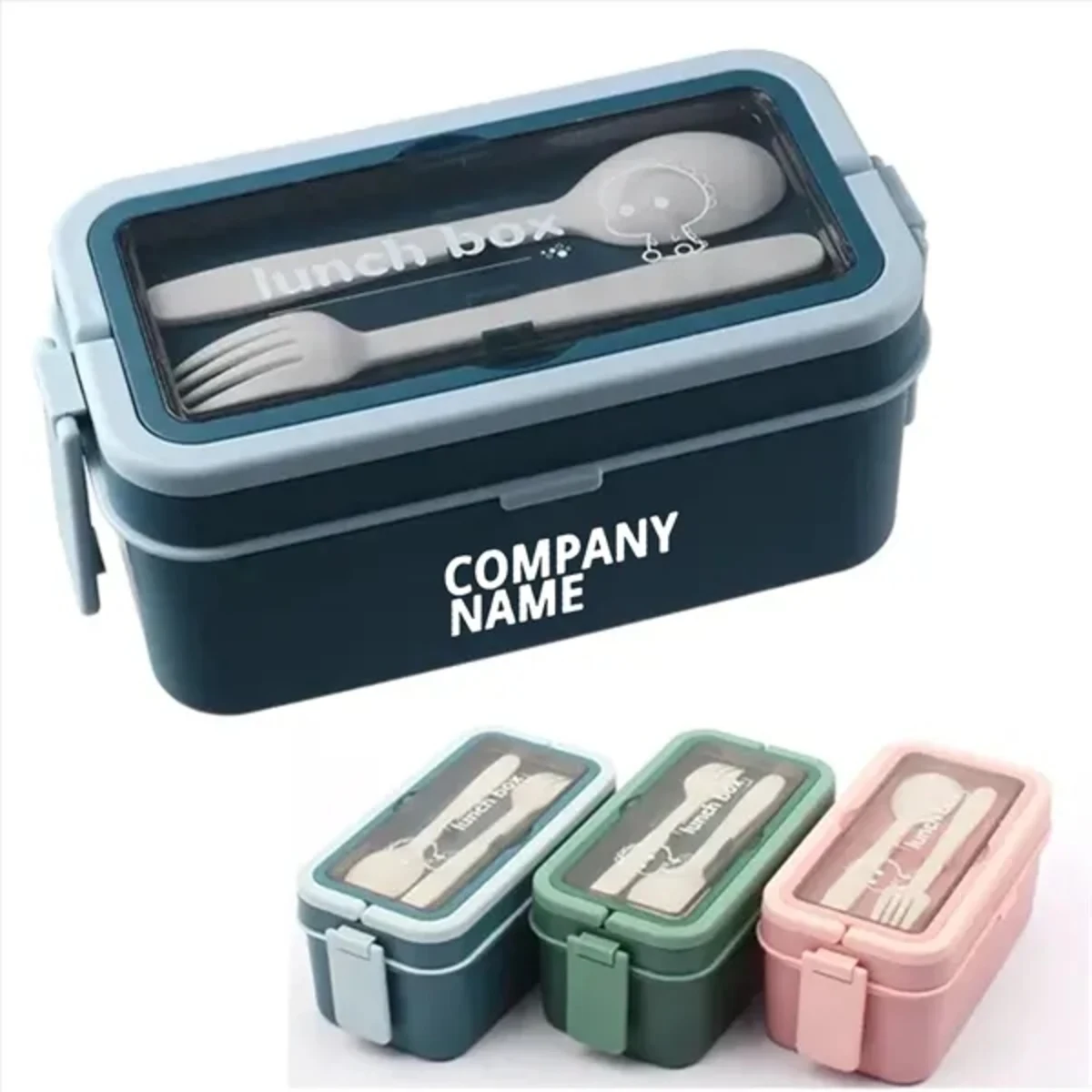 Leak-Proof Bento Lunch Box with Cutlery Set
1