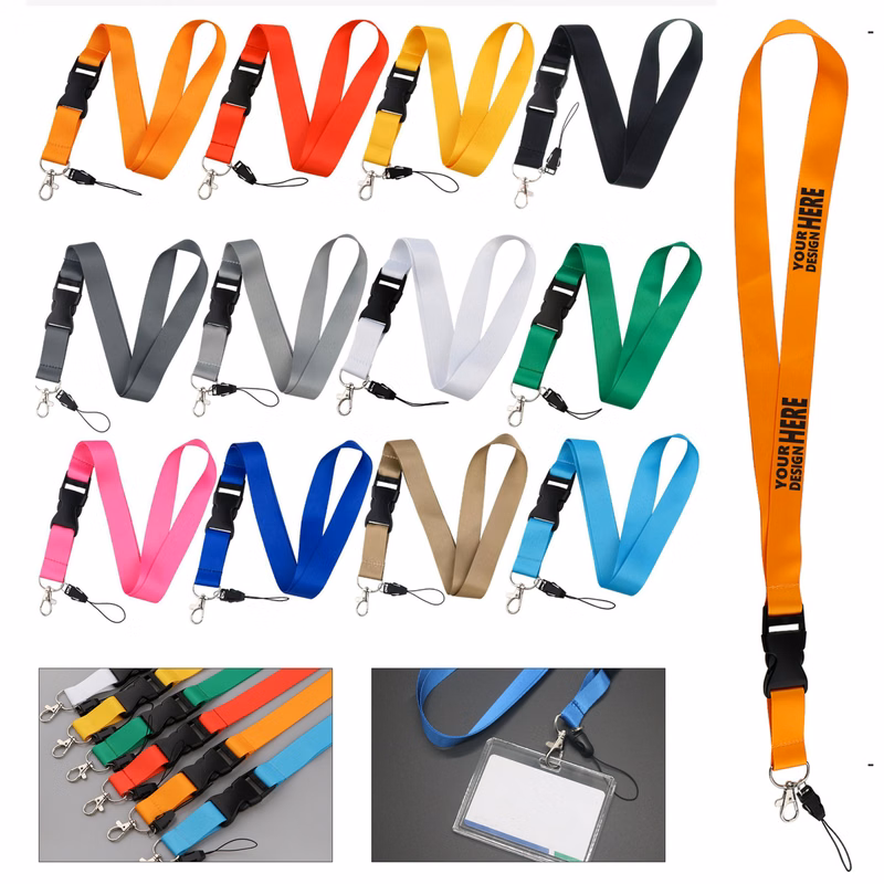 Sublimated Lanyard with Detachable Buckle Badge Holder