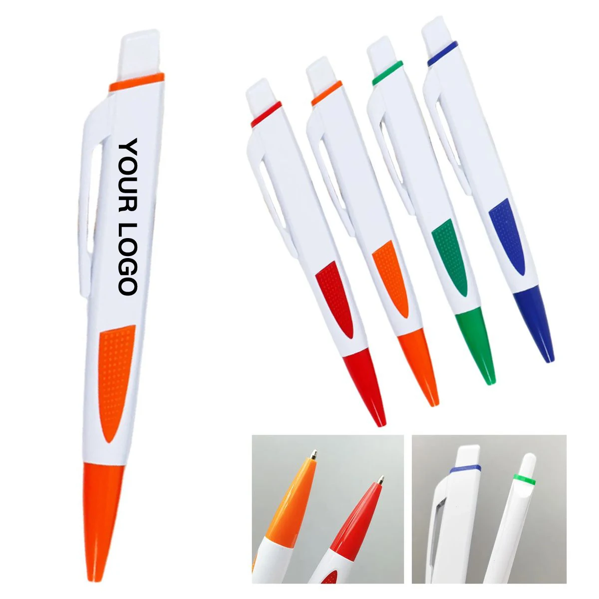 Retractable Writing Pen with Grip Handle 1