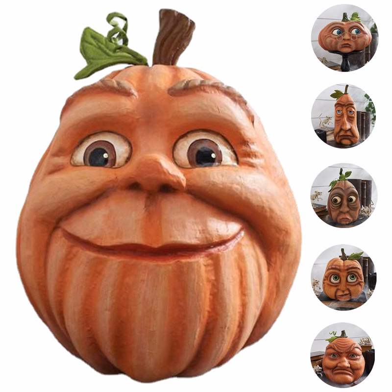 Halloween Resin pumpkin head ornament