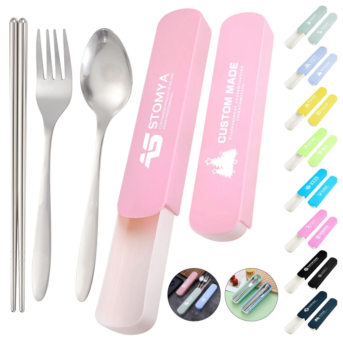 Stainless Steel Cutlery Set with Case 1
