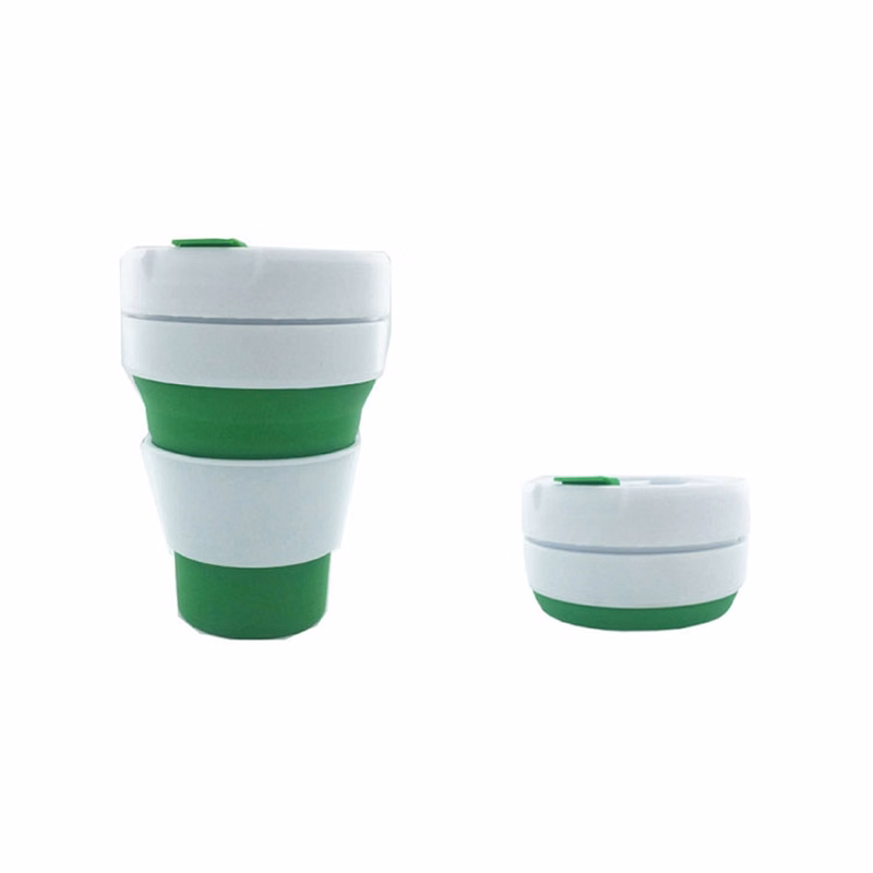 12 oz Silicone Folding Reusable Coffee Cup