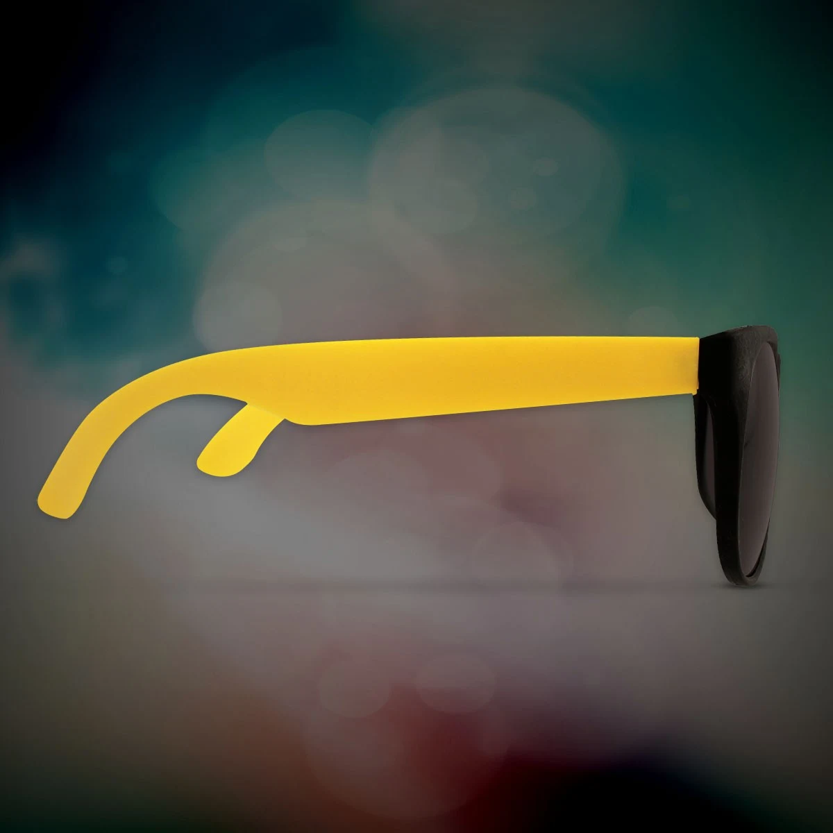 Custom Yellow Neon Billboard Sunglasses,printed lenses glasses 1