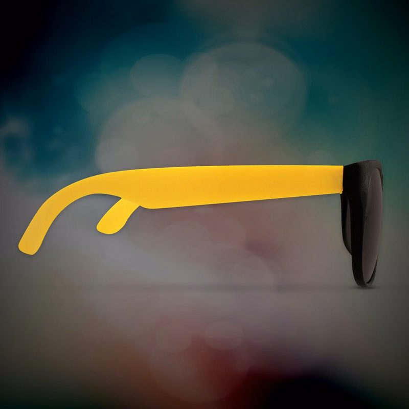 Custom Yellow Neon Billboard Sunglasses,printed lenses glasses