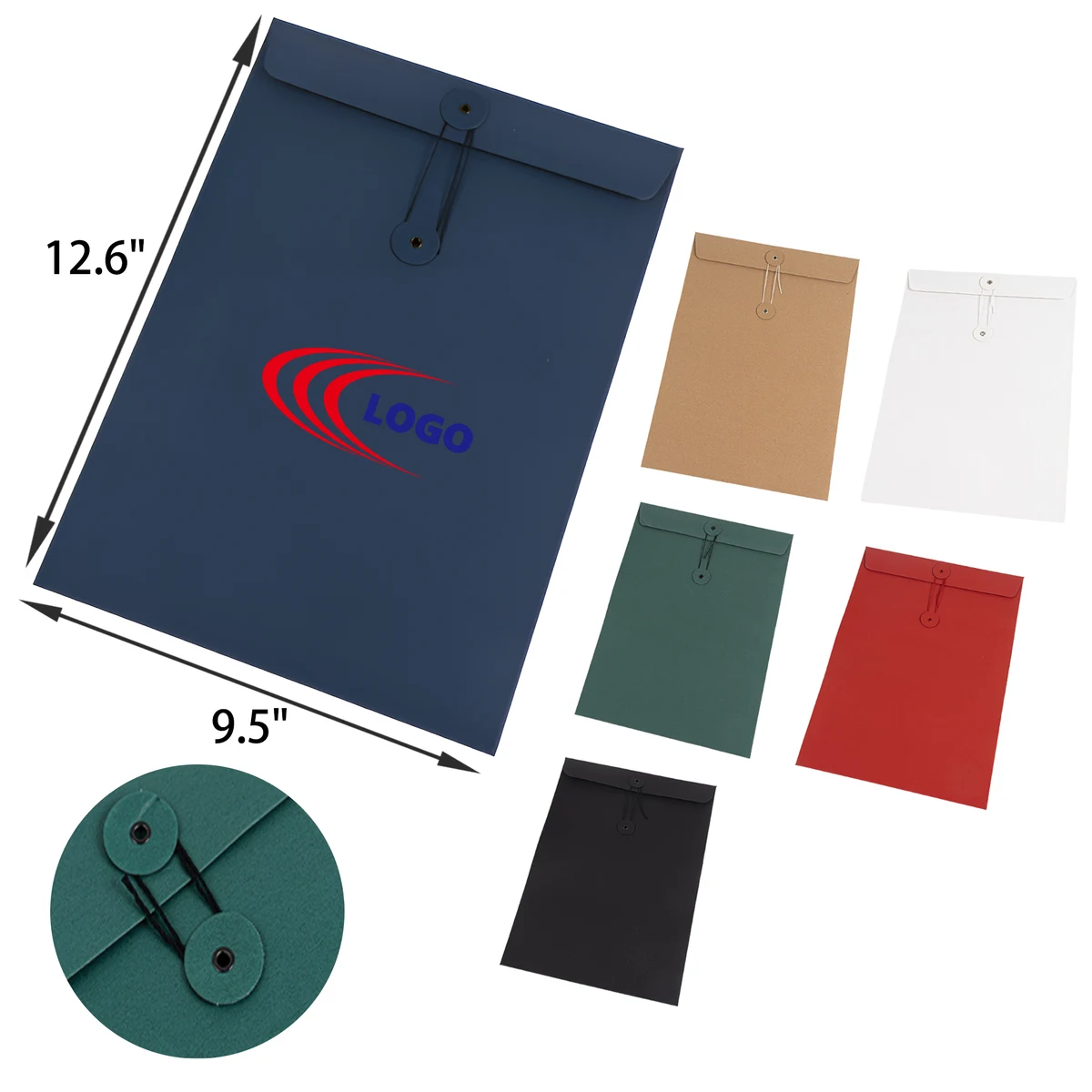 Versatile A4 Kraft Paper Folder Document Bag 1