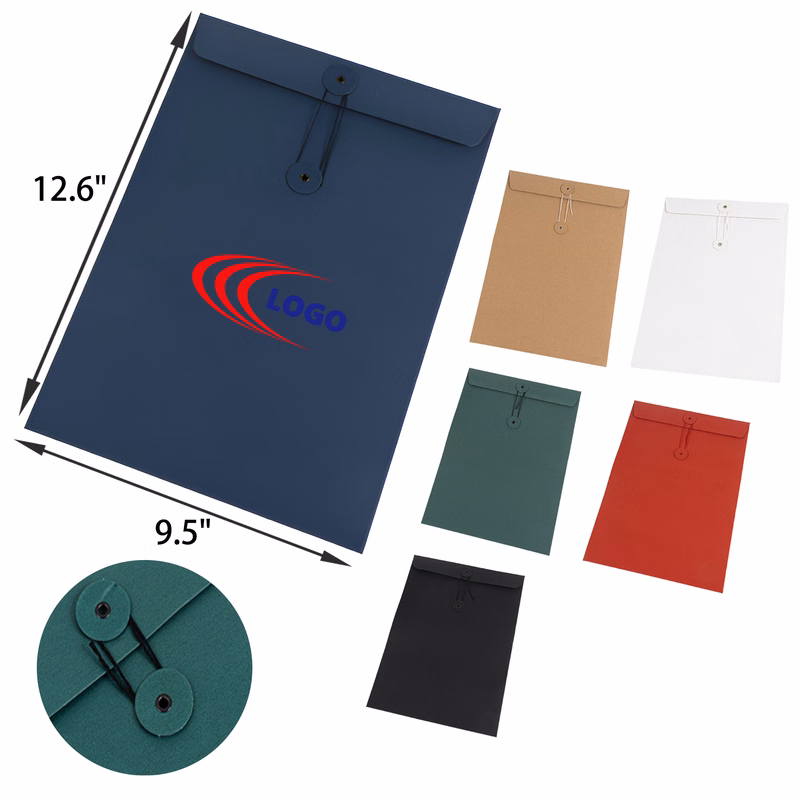Versatile A4 Kraft Paper Folder Document Bag
