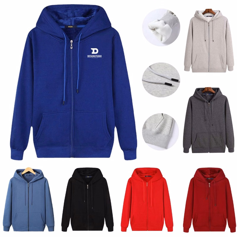 Winter Oversized Blank Graphic 400gsm Heavy Weight Cotton Fleece Men's Hoodie Coats