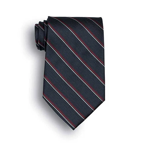 Overland Signature Stripes Polyester Tie 1