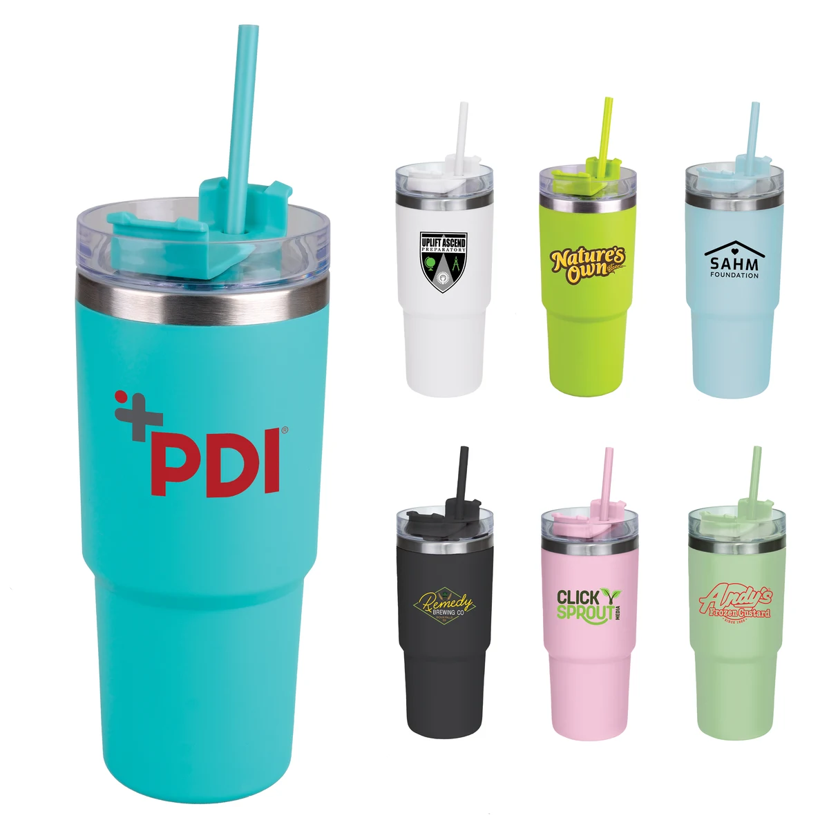 Teton - 25oz Double-Wall Travel Tumbler w/ Straw 1
