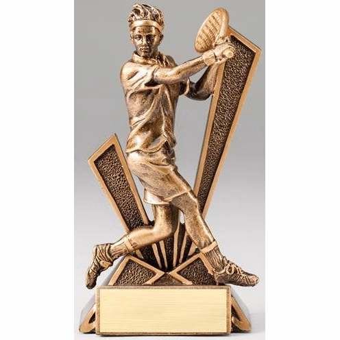 Tennis Male Checkmate Resin Sculpture