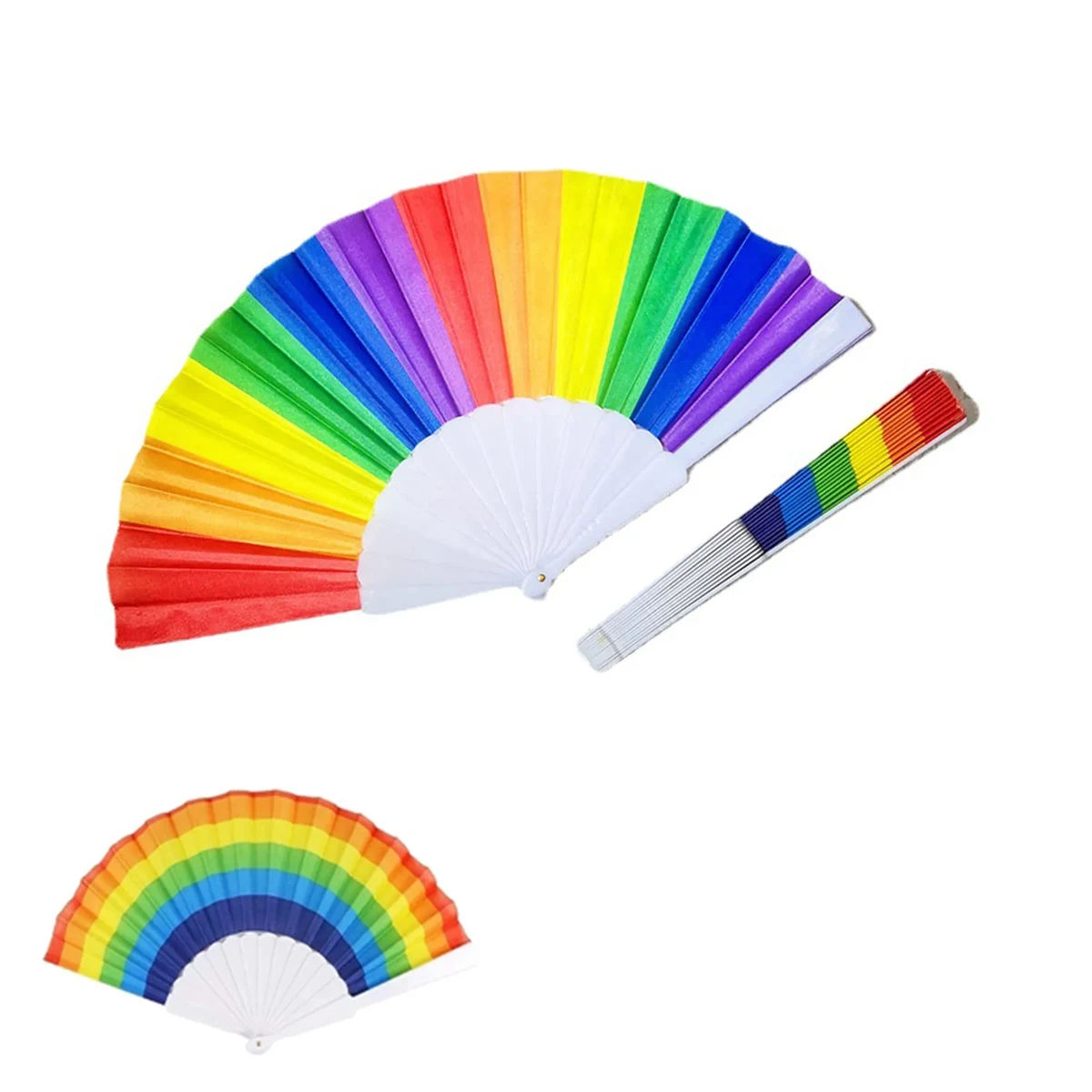 Folding Handheld Rainbow Fan 1